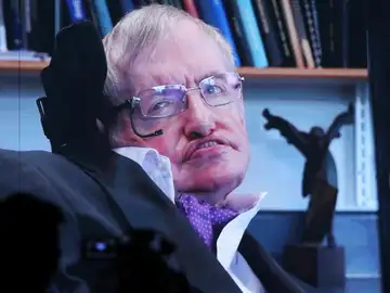 Stephen Hawking durante una conferencia Stephen Hawking durante una conferencia