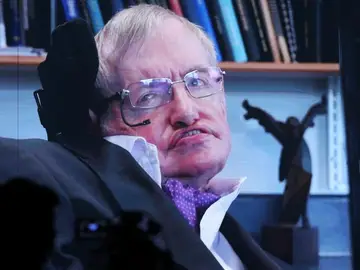 Stephen Hawking durante una conferencia Stephen Hawking durante una conferencia