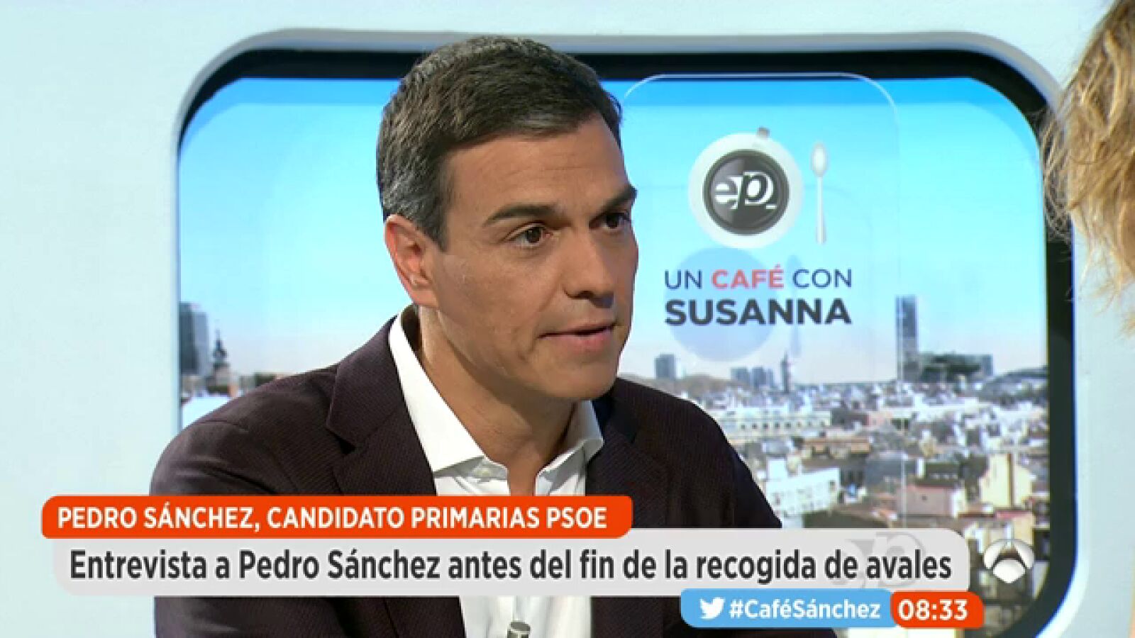 Sánchez, sobre si negociaría la moción de censura con Podemos en caso de ganar las primarias: 