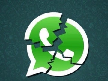 Logotipo de WhatsApp roto