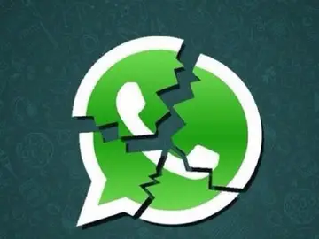 Logotipo de WhatsApp roto Logotipo de WhatsApp roto