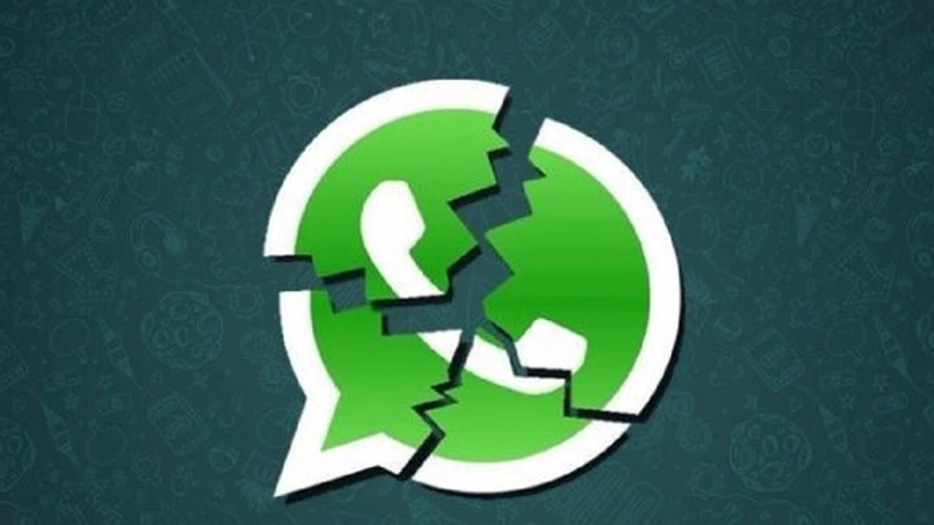 Logotipo de WhatsApp roto Logotipo de WhatsApp roto