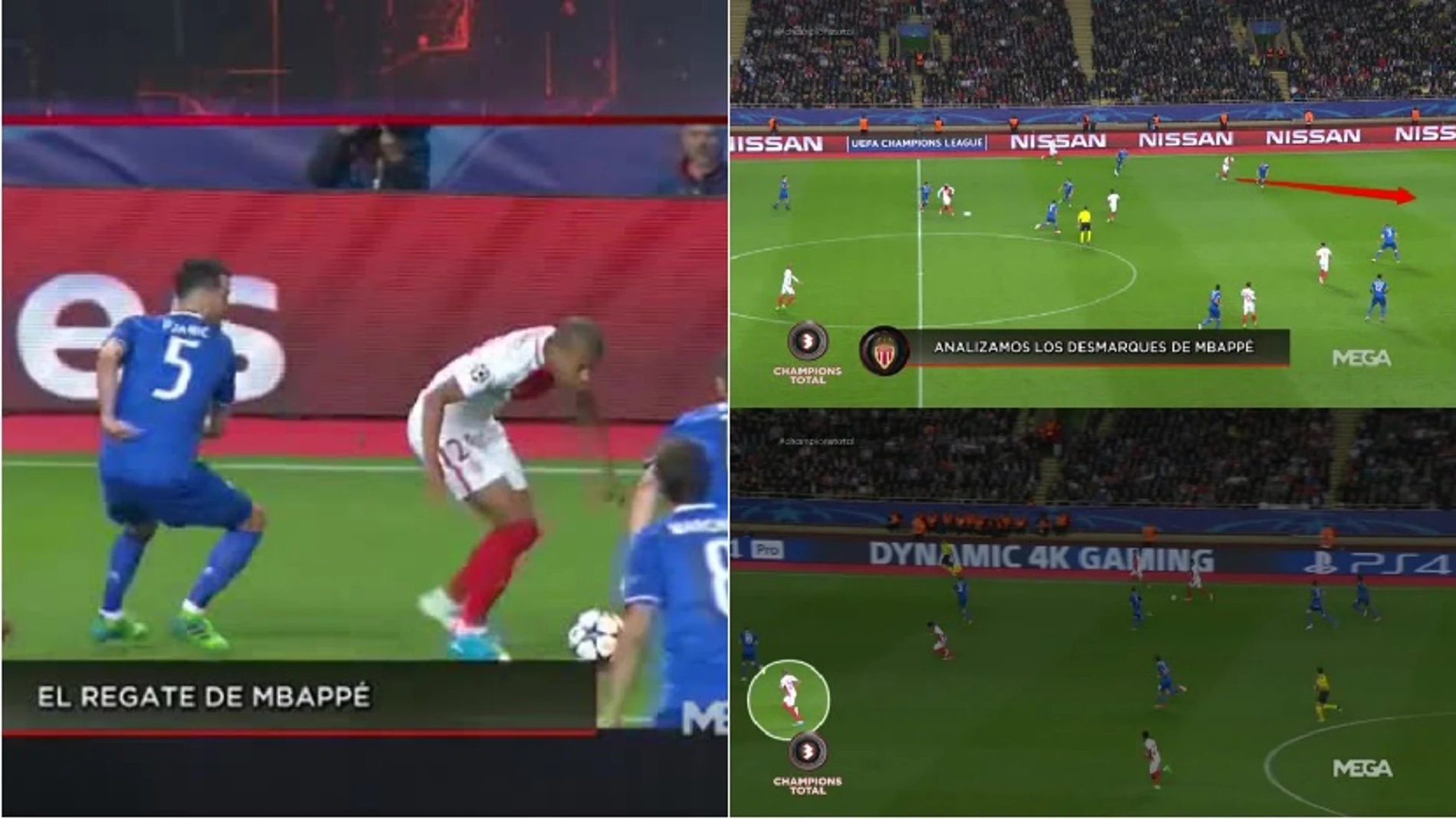 Mbappé, en acción ante la Juventus