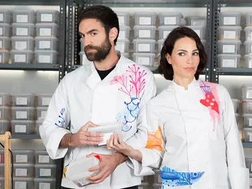 Jon Plazaola y Nerea Garmendia en 'Allí Abajo' Jon Plazaola y Nerea Garmendia en 'Allí Abajo'