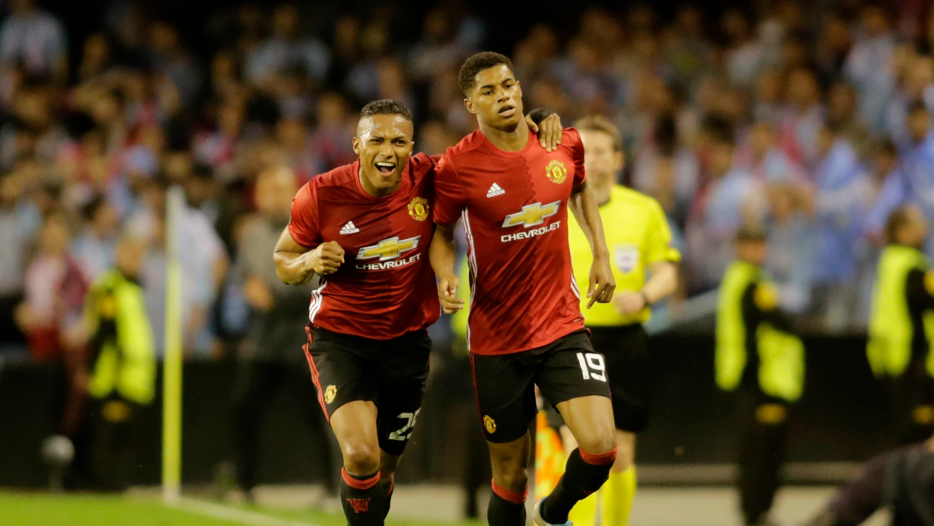 Marcus Rashford celebra su gol contra el Celta de Vigo Marcus Rashford celebra su gol contra el Celta de Vigo