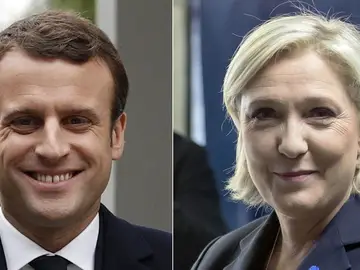 Macron y Le Pen Macron y Le Pen