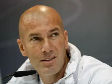 Zinedine Zidane, en rueda de prensa Zinedine Zidane, en rueda de prensa