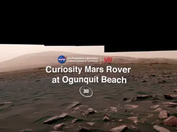 Panorámica 360 grados de Curiosity en un campo de dunas en Marte Panorámica 360 grados de Curiosity en un campo de dunas en Marte