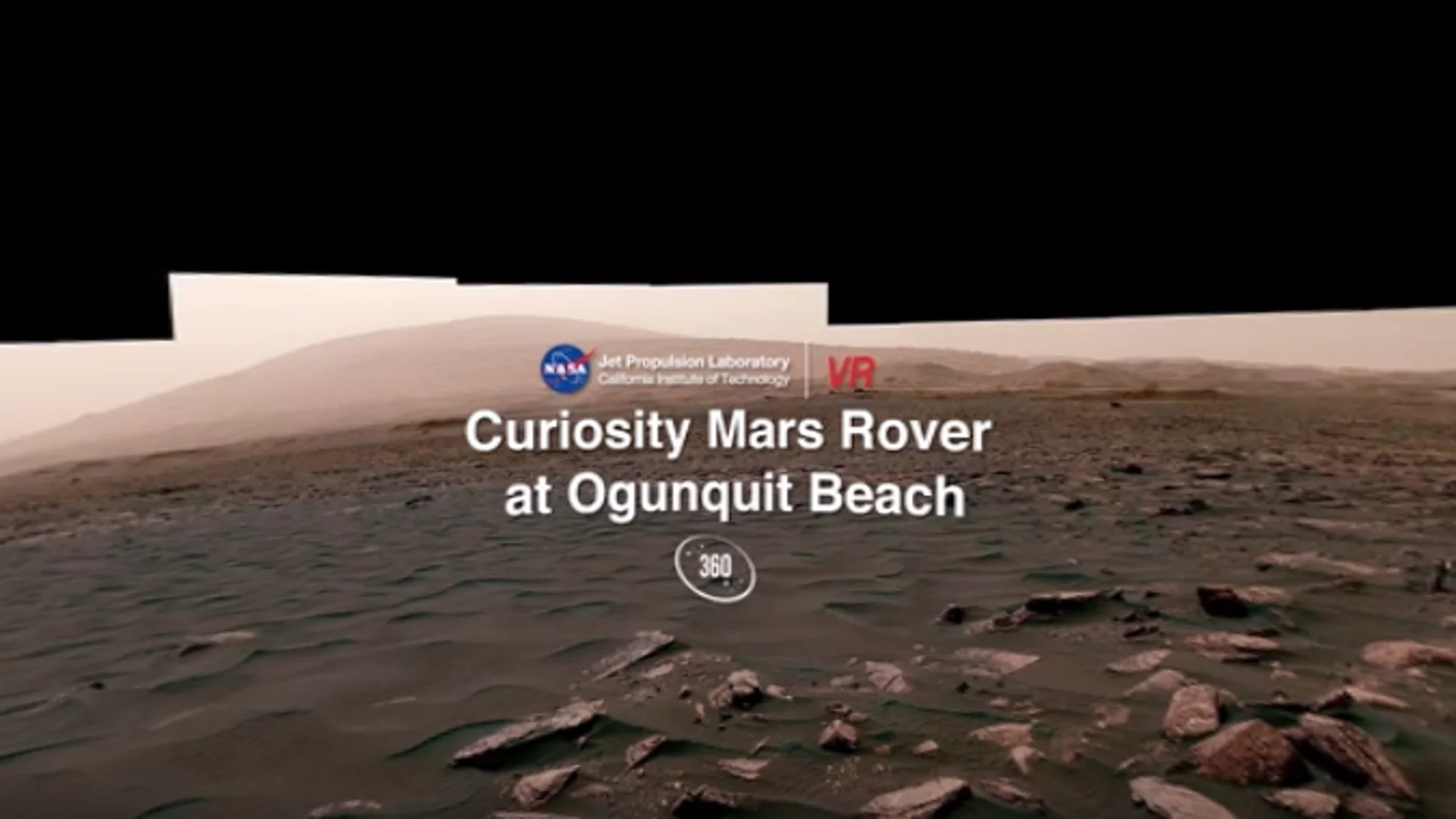 Panorámica 360 grados de Curiosity en un campo de dunas en Marte Panorámica 360 grados de Curiosity en un campo de dunas en Marte
