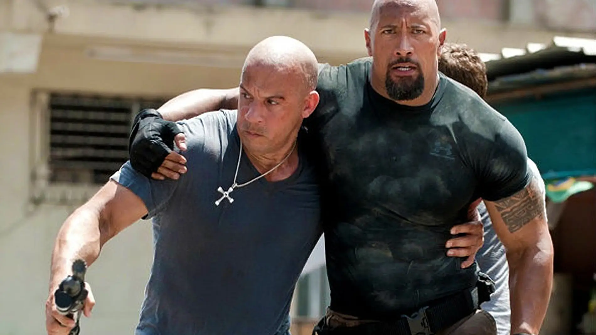 Vin Diesel y Dwayne Johnson en 'Fast & Furious'