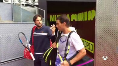 La conversación futbolera de Rafa Nadal y Feliciano López: 