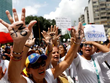 Protesta de mujeres en Venezuela Protesta de mujeres en Venezuela