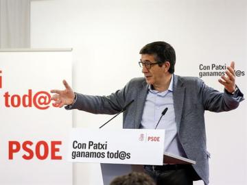 El candidato a las primarias socialistas Patxi López
