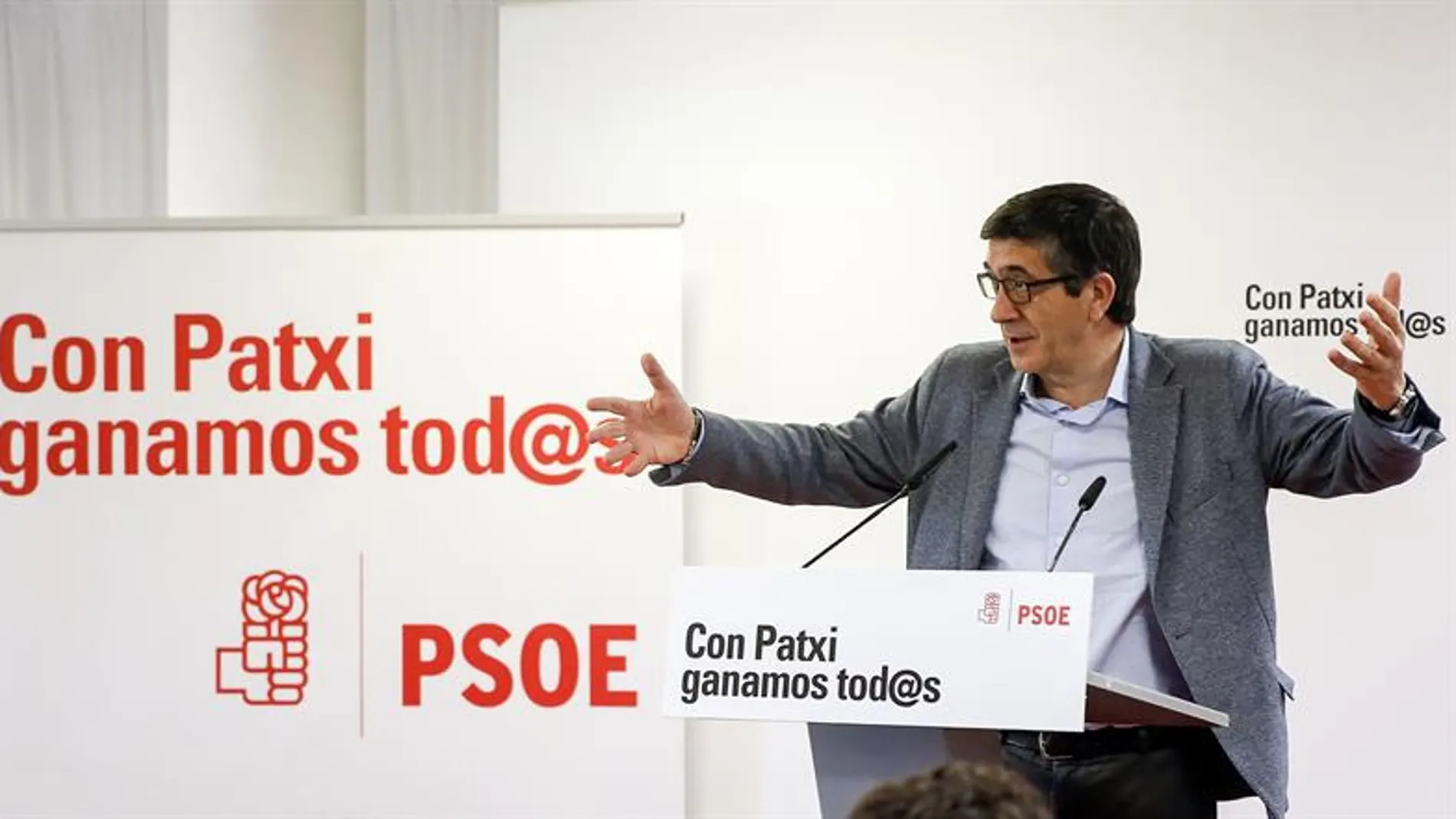 El candidato a las primarias socialistas Patxi López El candidato a las primarias socialistas Patxi López