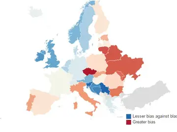 Mapa del racismo en Europa Mapa del racismo en Europa