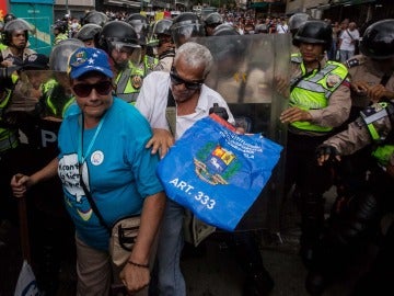 Los más mayores se manifiestan en Venezuela