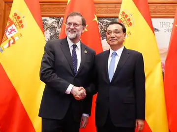 Rajoy junto al primer ministro chino Rajoy junto al primer ministro chino