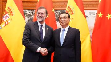 Rajoy junto al primer ministro chino