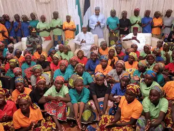 Algunas de las niñas de Boko Haram liberadas Algunas de las niñas de Boko Haram liberadas