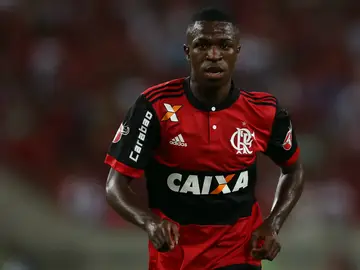 Vinicius, con el Flamengo Vinicius, con el Flamengo