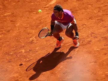Rafa Nadal celebra su victoria ante Djokovic Rafa Nadal celebra su victoria ante Djokovic