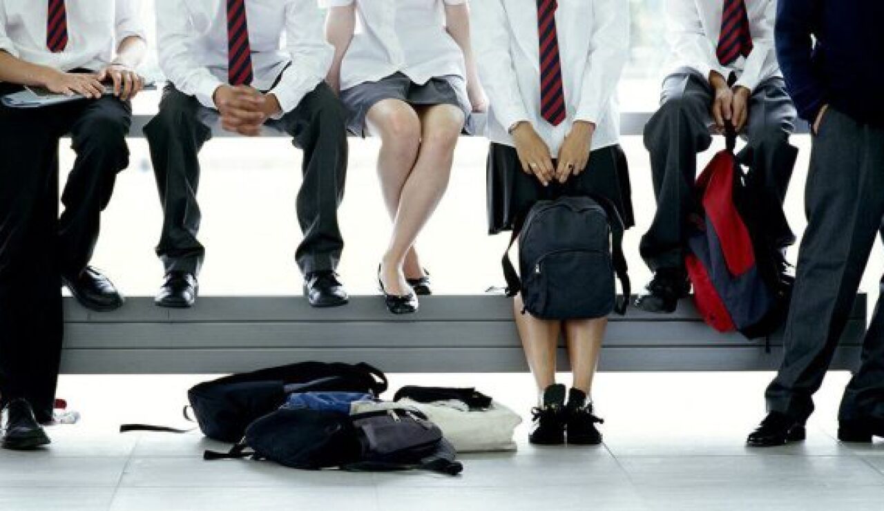 Imagen de unos ni&ntilde;os en un colegio 