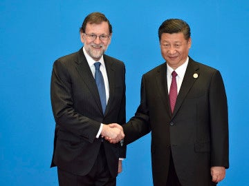 Mariano Rajoy durante su gira en China