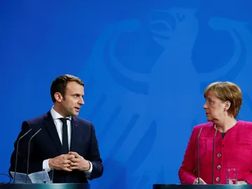 Macron y Merkel Macron y Merkel