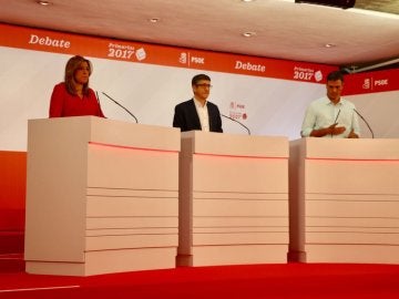 Debate entre los candidatos a las primarias del PSOE