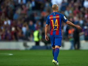 Mascherano, en un partido con el FC Barcelona Mascherano, en un partido con el FC Barcelona