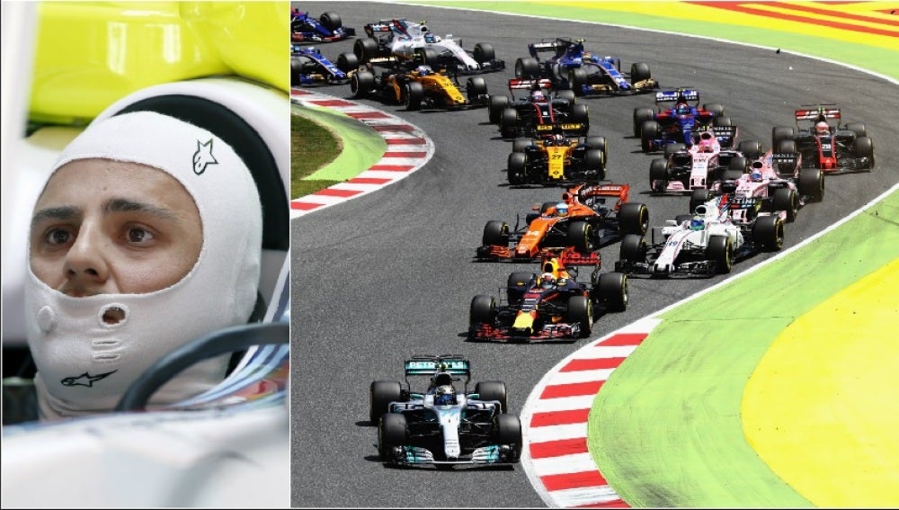 Felipe Massa, en acción en el GP de España