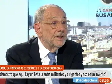 Frame 1203.00275 de: Solana: "Deberíamos encontrar sólo al secretario general y, cuando toque, pensar en quien lleva la representación del PSOE a las instituciones" Frame 1203.00275 de: Solana: "Deberíamos encontrar sólo al secretario general y, cuando toque, pensar en quien lleva la representación del PSOE a las instituciones"