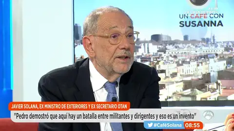 Frame 1203.00275 de: Solana: "Deberíamos encontrar sólo al secretario general y, cuando toque, pensar en quien lleva la representación del PSOE a las instituciones" Frame 1203.00275 de: Solana: "Deberíamos encontrar sólo al secretario general y, cuando toque, pensar en quien lleva la representación del PSOE a las instituciones"