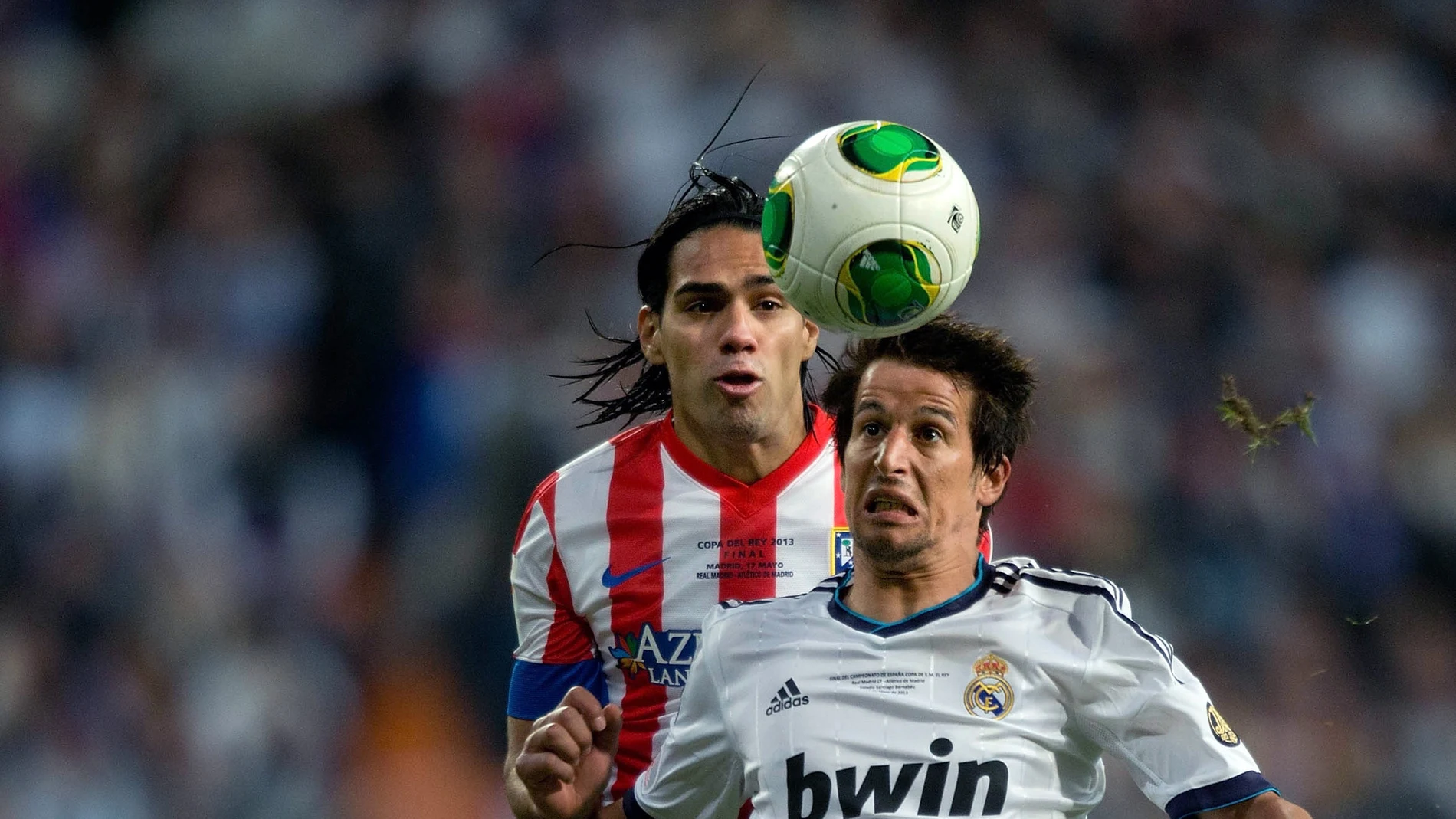 Falcao y Coentrao, en un partido de 2013 Falcao y Coentrao, en un partido de 2013