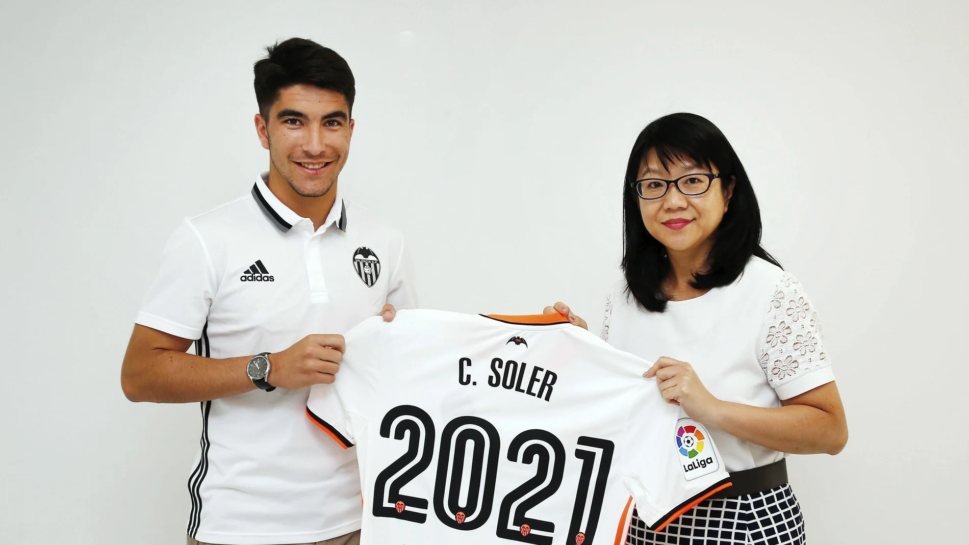 El centrocampista del Valencia, Carlos Soler. El centrocampista del Valencia, Carlos Soler.