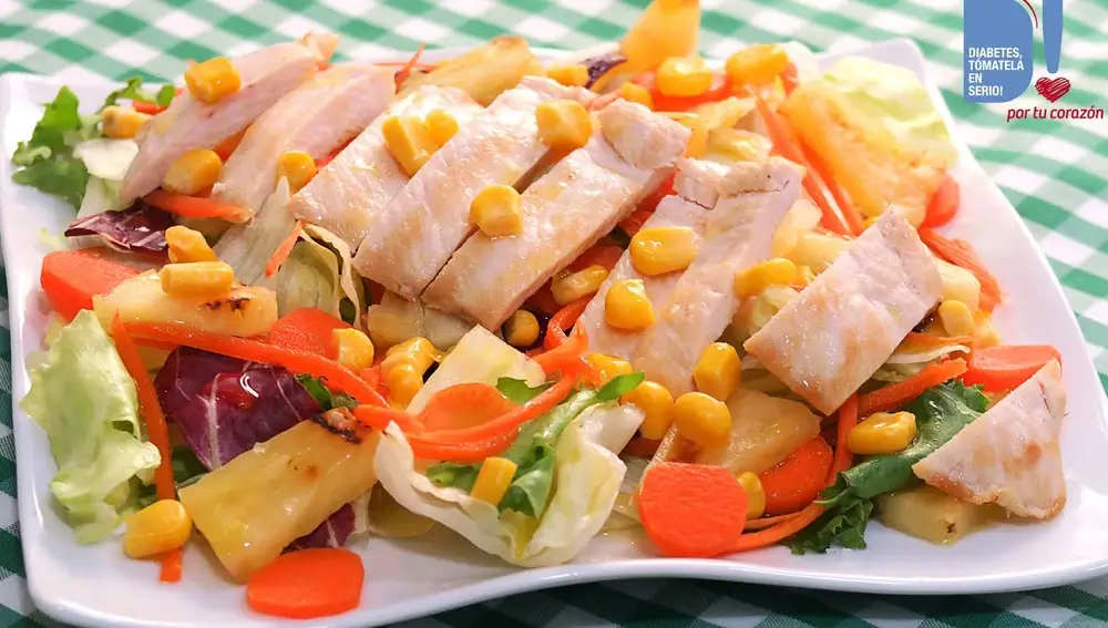 Ensalada de Pollo y Piña | Súper Fácil y Deliciosa