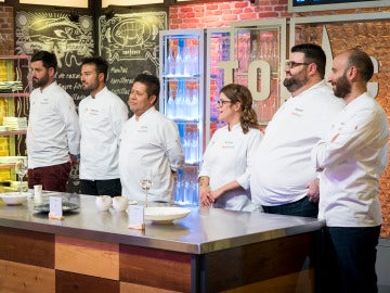 Richard, Marcano, Manu y Montoro, pinches de lujo de Rakel y Víctor en la final de ‘Top Chef’