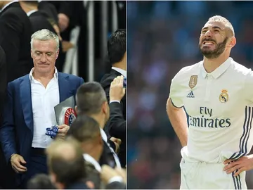 Karim Benzema y Deschamps Karim Benzema y Deschamps