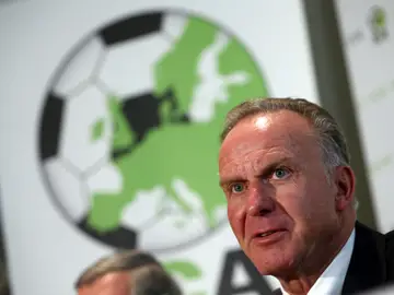 Rummenigge, durante un acto Rummenigge, durante un acto