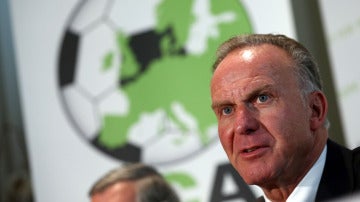 Rummenigge, durante un acto