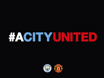 La dedicatoria del Manchester City al Manchester United La dedicatoria del Manchester City al Manchester United