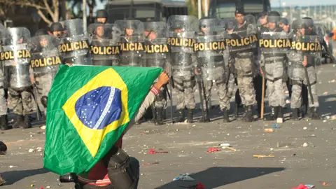 Manifestaciones en Brasil tras la crisis política desatada en el país Manifestaciones en Brasil tras la crisis política desatada en el país