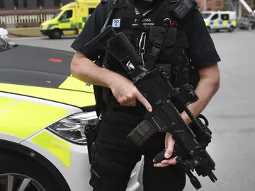 Un agente de la Policía británica Un agente de la Policía británica