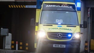 Una ambulancia de Reino Unido