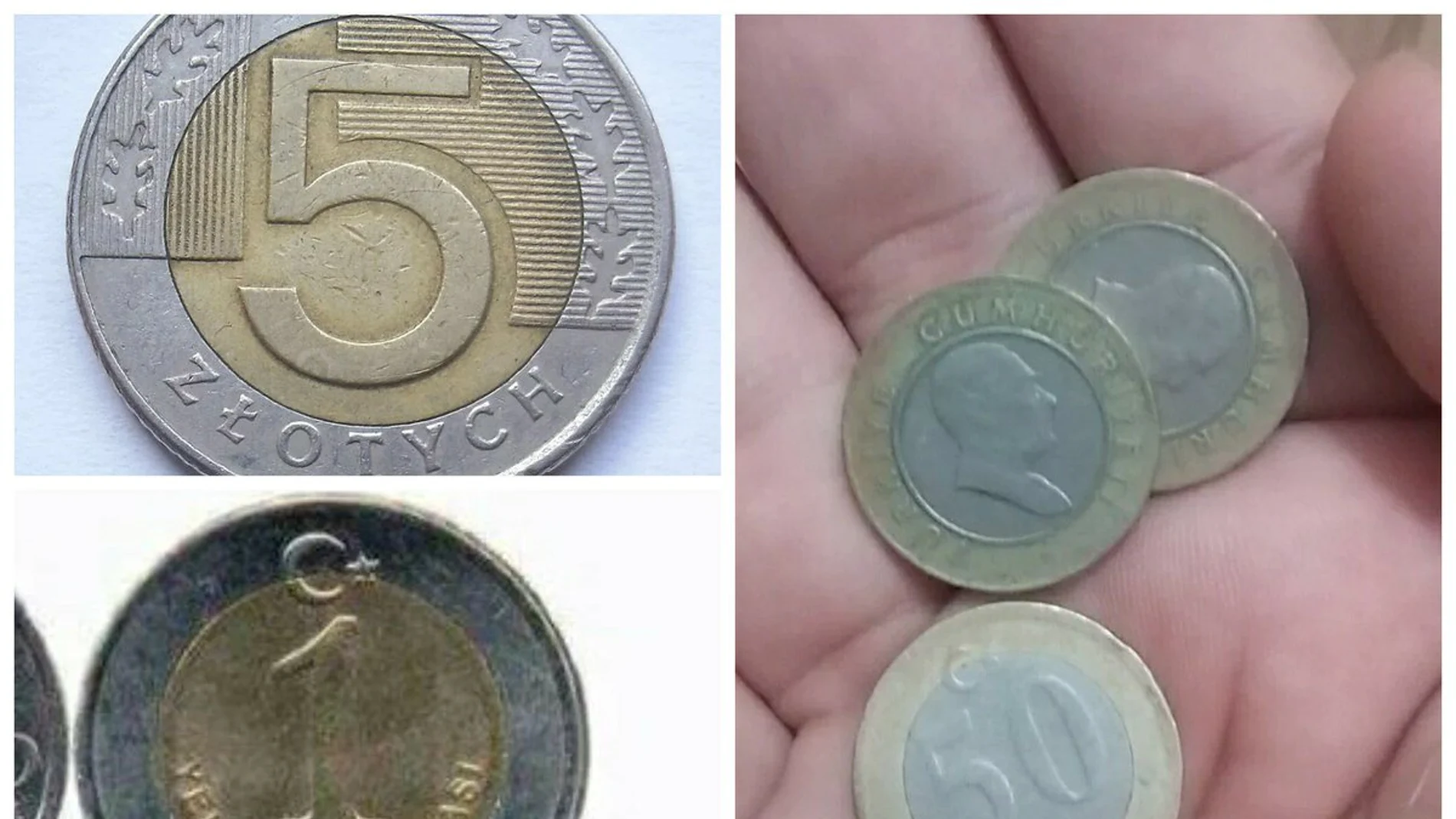 Monedas similares a las de 1 euro Monedas similares a las de 1 euro