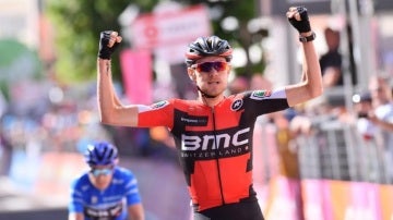 Van Garderen celebra el triunfo en el Giro de Italia