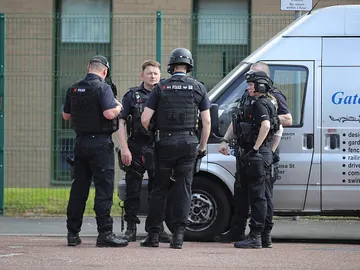 Policía británica en Manchester Policía británica en Manchester