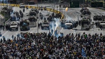 Una protesta en Venezuela
