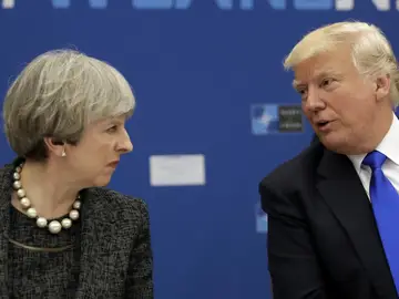 Theresa May, primera ministra de Reino Unido, y Donald Trump, presidente de EEUU Theresa May, primera ministra de Reino Unido, y Donald Trump, presidente de EEUU
