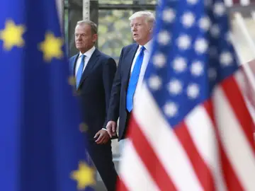 La primera reunión entre Trump y la UE, marcada por el desencuentro sobre Rusia y comercio La primera reunión entre Trump y la UE, marcada por el desencuentro sobre Rusia y comercio